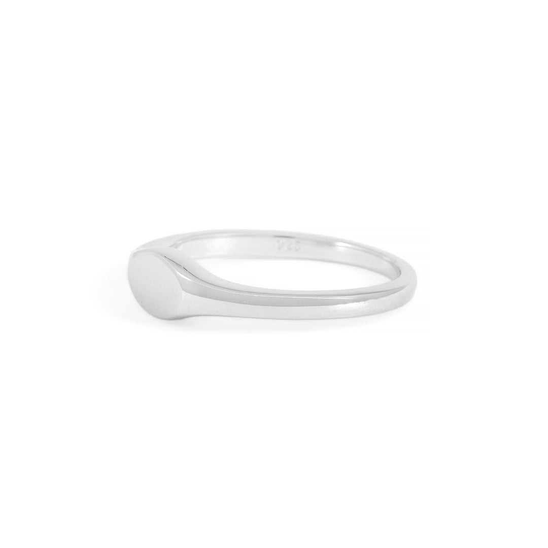 925 Oval Plain Ring IO0222