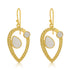 925 Pear Shaped Hoop  Silver Earring