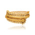 925 Polki Vortex Sterling Silver Gold Plated Kada
