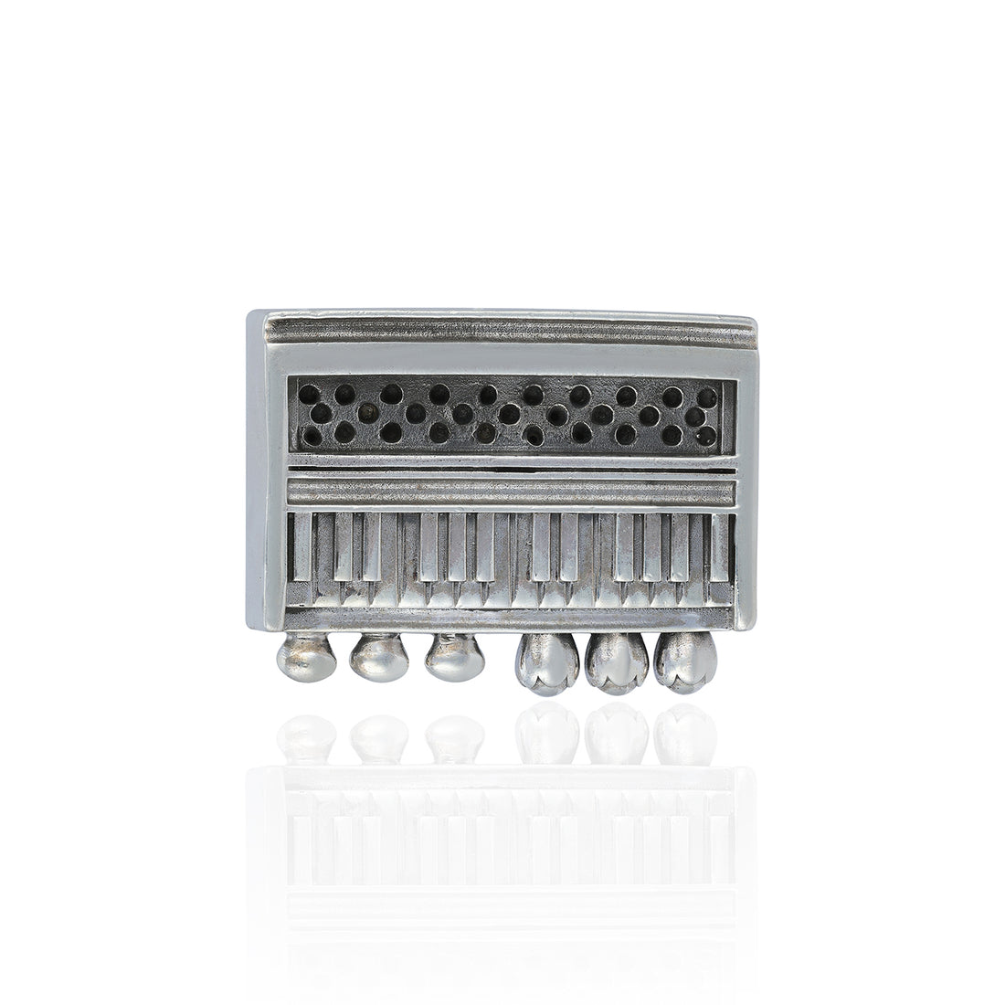  925 Portable Music Organ Sterling Silver Miniature 