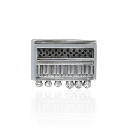  925 Portable Music Organ Sterling Silver Miniature 