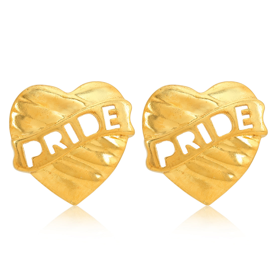 925 Pride Gold Plated Stud