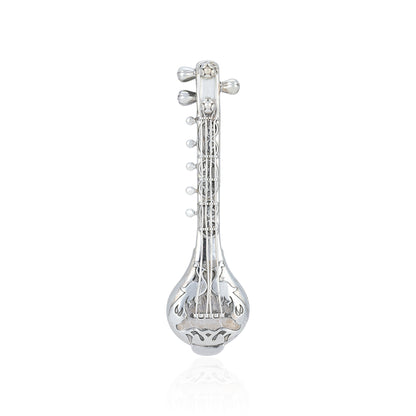 925 Raga Veena Sterling Silver Miniature