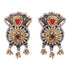 925 Red Pearl Dual Tone Sterling Silver Earring