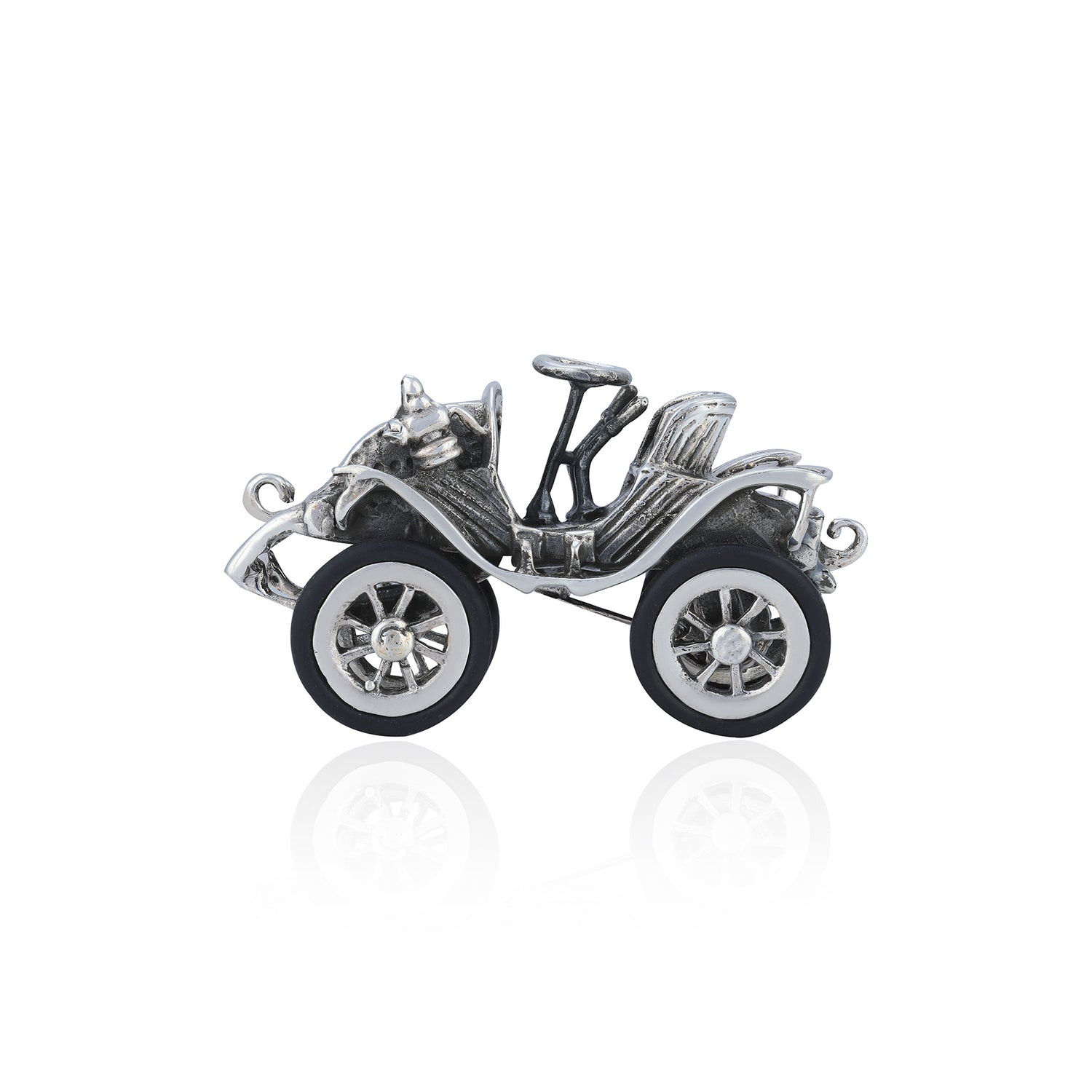925 Retro Motorcar Sterling Silver Miniature