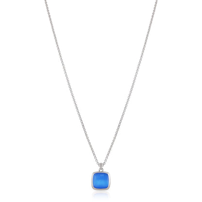 925 Rhodium Classic Blue Cat&