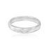 Rhodium Plated Simple Split Heart Engraved Rings