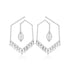 925 Rhodium Shimmer Sterling Silver Earrings
