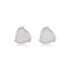 925 Rhodium Sterling Silver Triangle Pearl Earrings For Women
