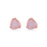 925 Rhodium Sterling Silver Triangle Pearl Earrings For Women