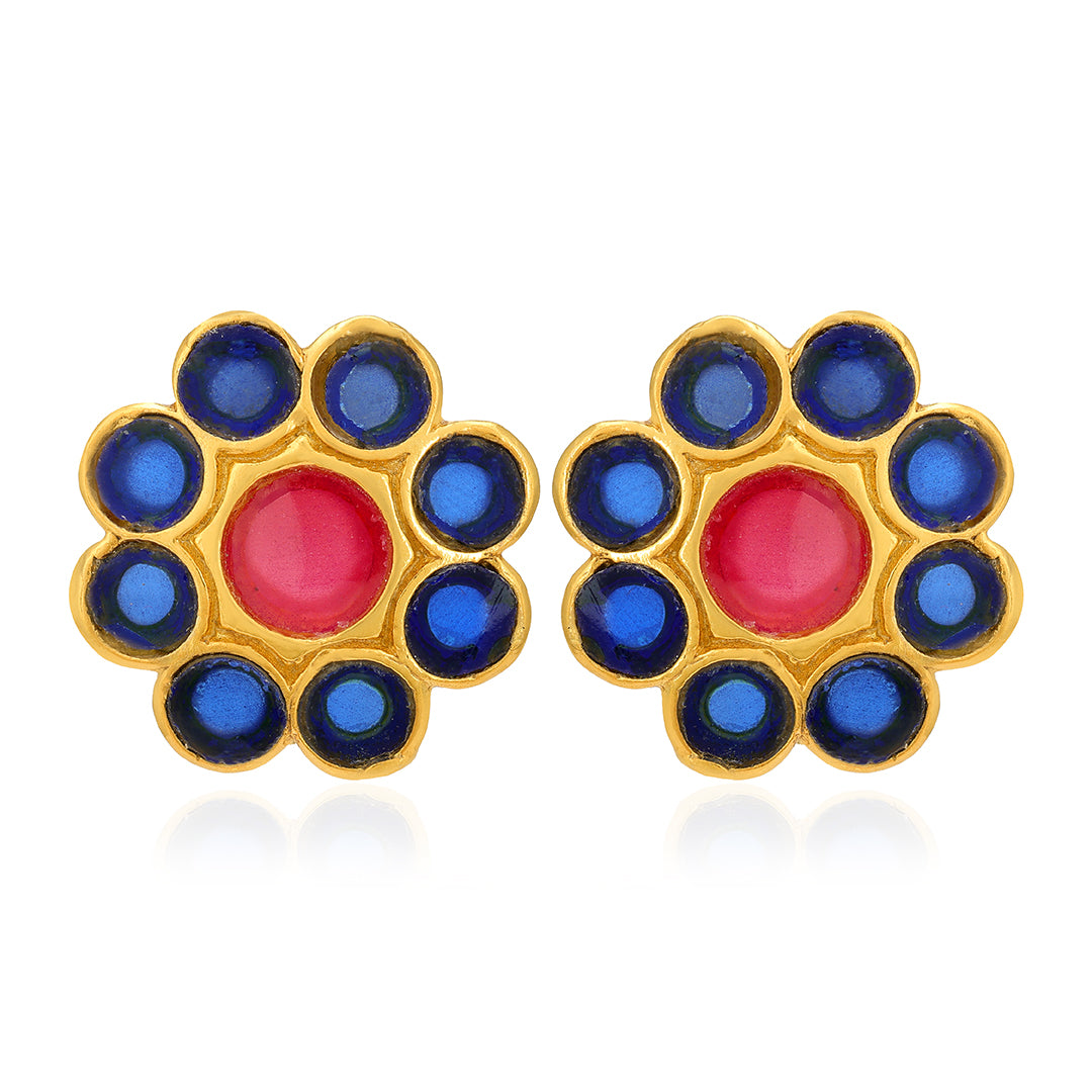 925 Royal Glow Gold Plated Silver Earrings