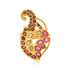 925 Royal Peacock Sterling Silver Gold Plated Ring