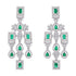 925 Shimmering Rhodium Sterling Silver Earring