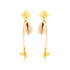 925 Shoreline Pearl Sterling Silver Gold Plated Earring