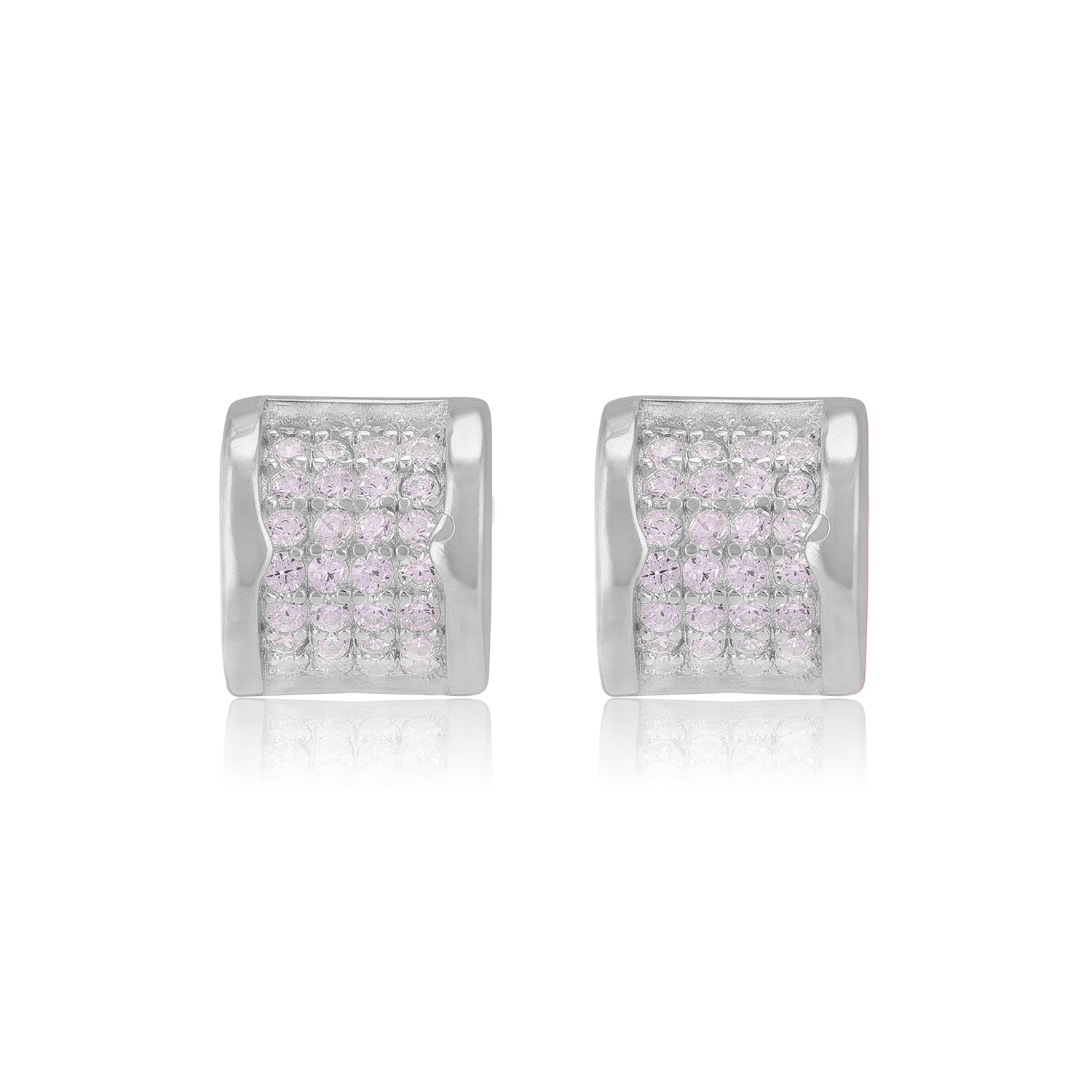 925 Sterling Silver Centrepiece Stone Earrings For Women