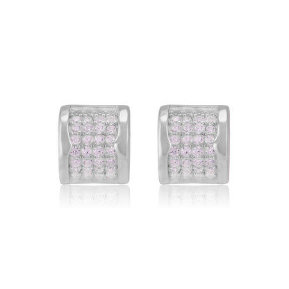 925 Sterling Silver Centrepiece Stone Earrings For Women