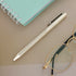 925 Silver Long Barrel Micro-Wave Pattern Luxury Writing Pen for Men