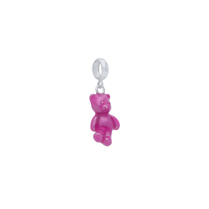 925 Sterling Silver Rosey Teddy Pendant For Kids