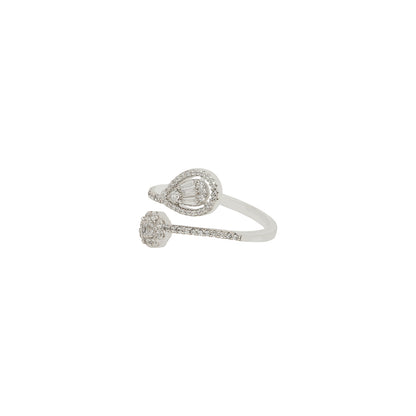 925 Silver pear stone Ring IT0279