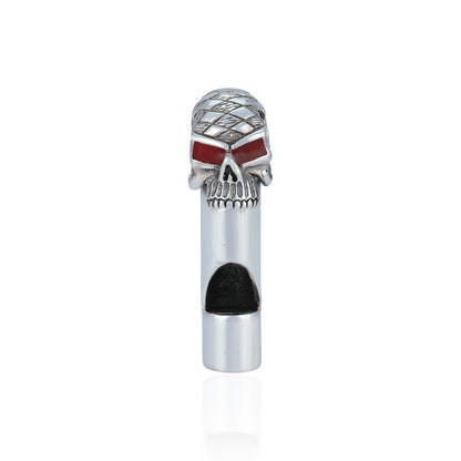  925 Skull Whistle Sterling Silver Miniature