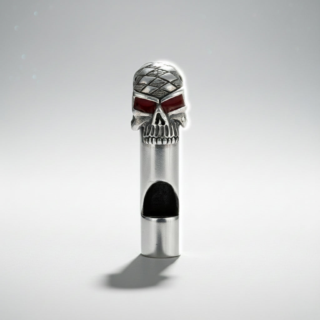 925 Skull Whistle Sterling Silver Miniature