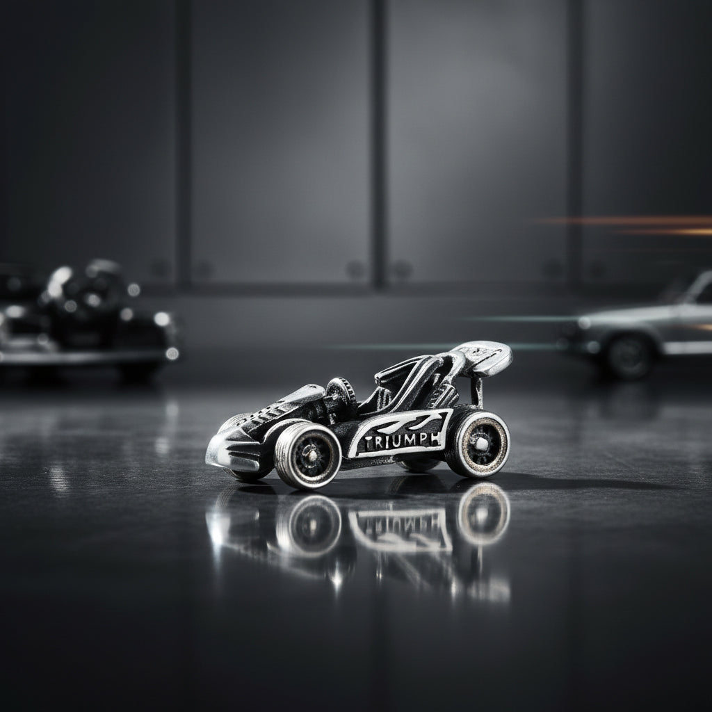 925 Speed Car Sterling Silver Miniature