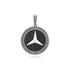 925 Star Of Mercedes Benz Oxidised Pendant