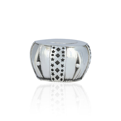 925 Starry Drum Sterling Silver Miniature