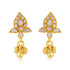 925 Sterlig Silver Gold Plated  Mother Of Pearl Drop Earrings