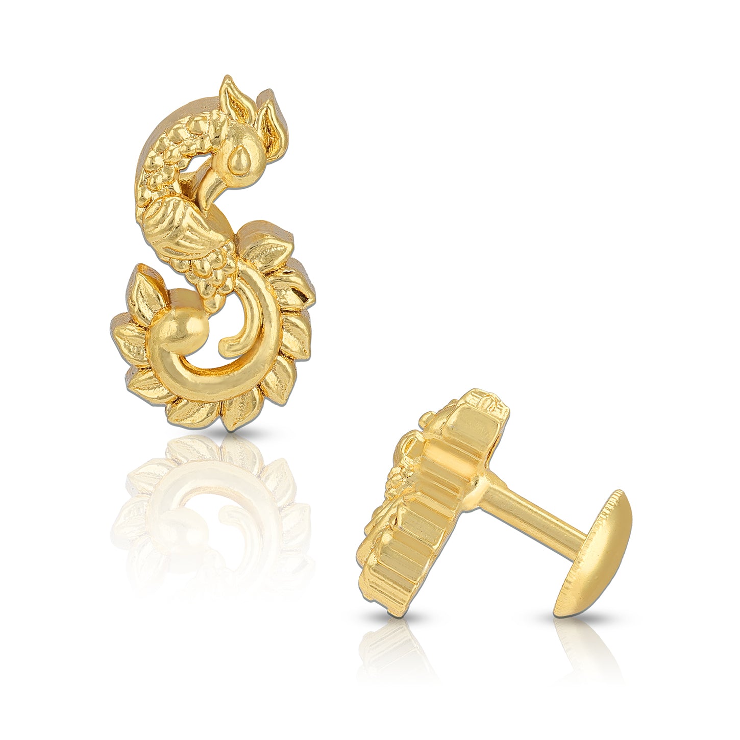 925 Sterling Silver Ancestral Peacock Motif Earring for Women