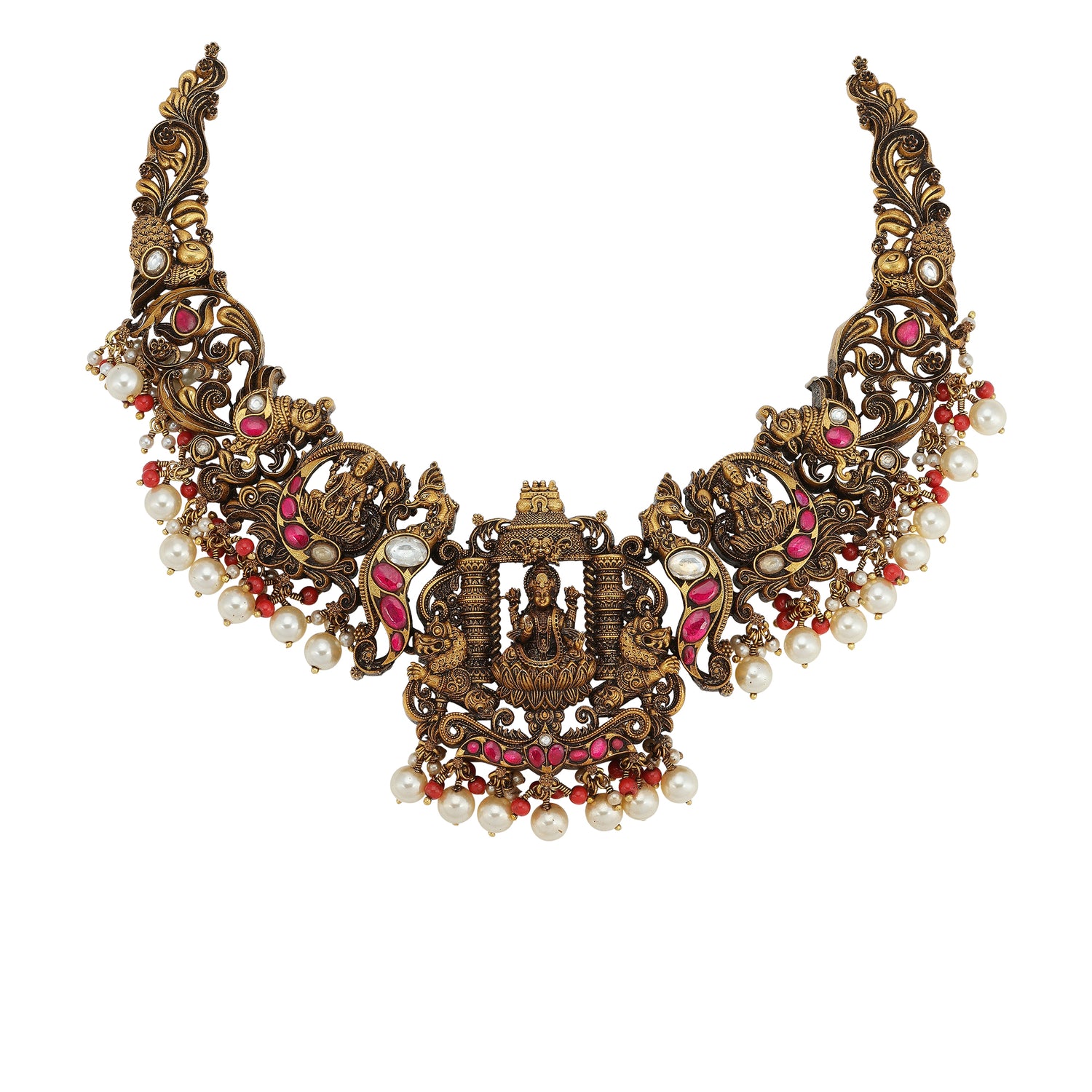 925 Sterling Silver Ancestral Lakshmi Heritage Necklace for Women