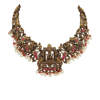 925 Sterling Silver Ancestral Lakshmi Heritage Necklace for Women