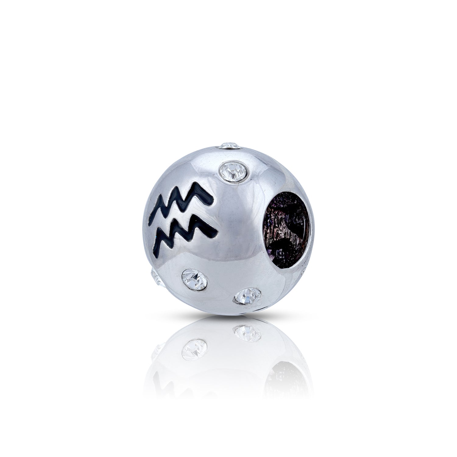 925 Sterling Silver Aquarius Aura Charm Pendant for Women
