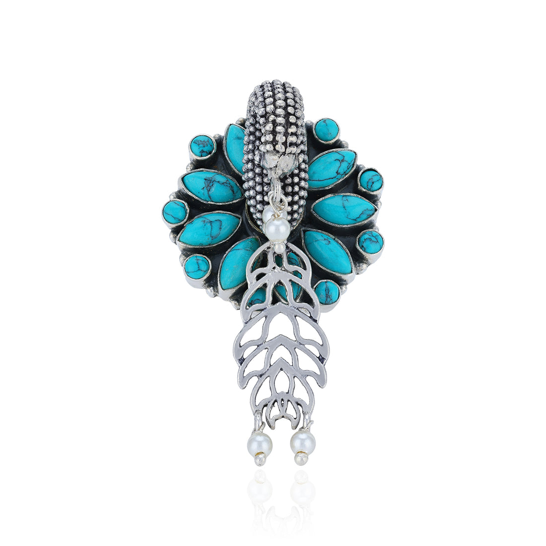 925Sterling_Silver_Blue_Blossom_Drape_Earrings_for_Women