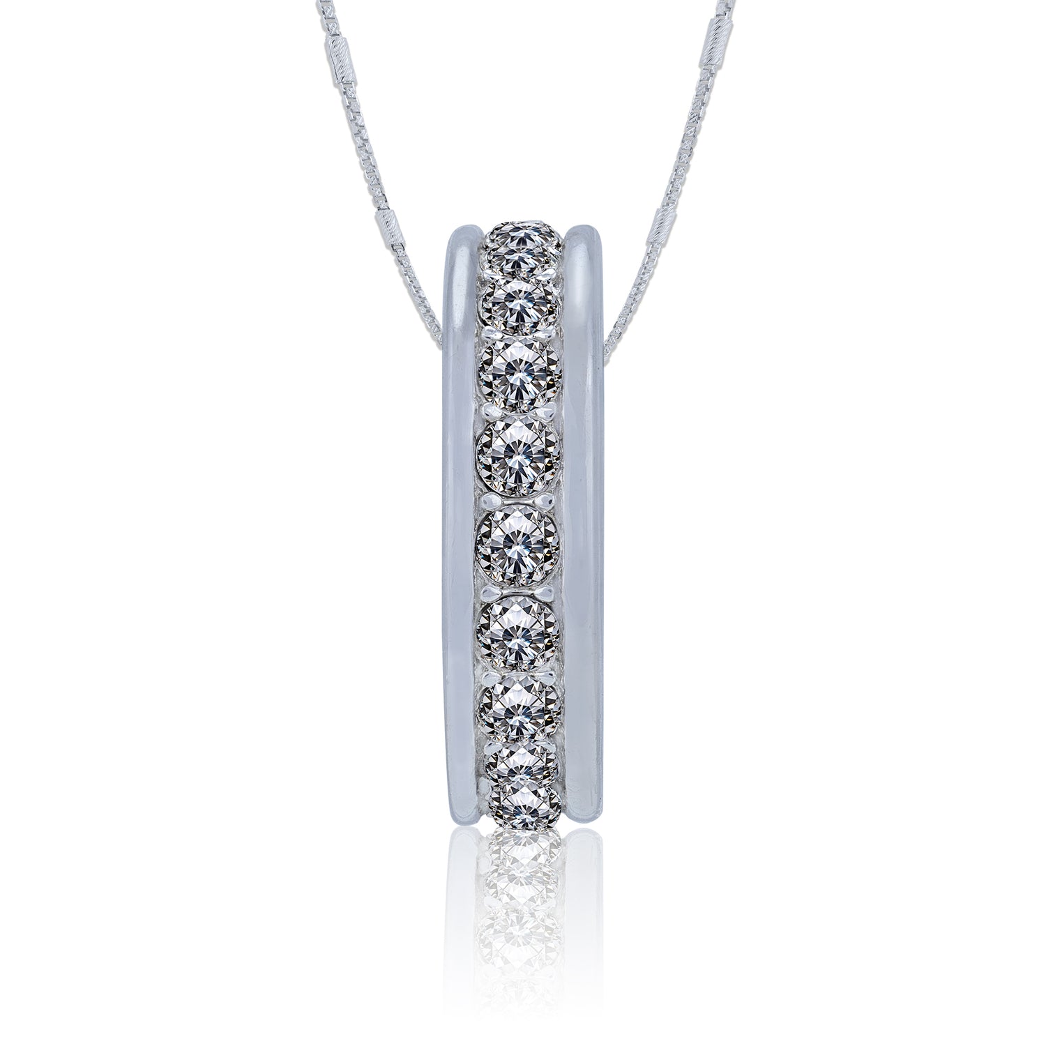 925 Sterling Silver Circle of Love Sparkle Charm Pendant for Women