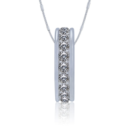 925 Sterling Silver Circle of Love Sparkle Charm Pendant for Women