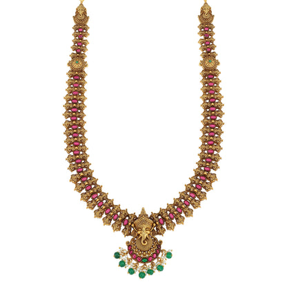 925 Sterling Silver Ganesh Statement Necklace for Women