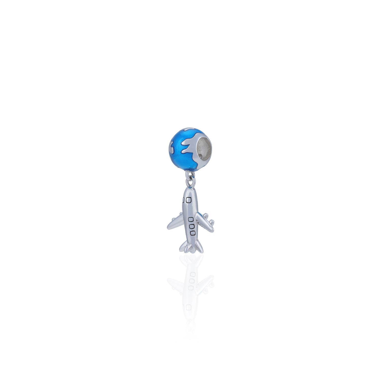925 Sterling Silver GlobeTrotter Dream Charm Pendant for Women