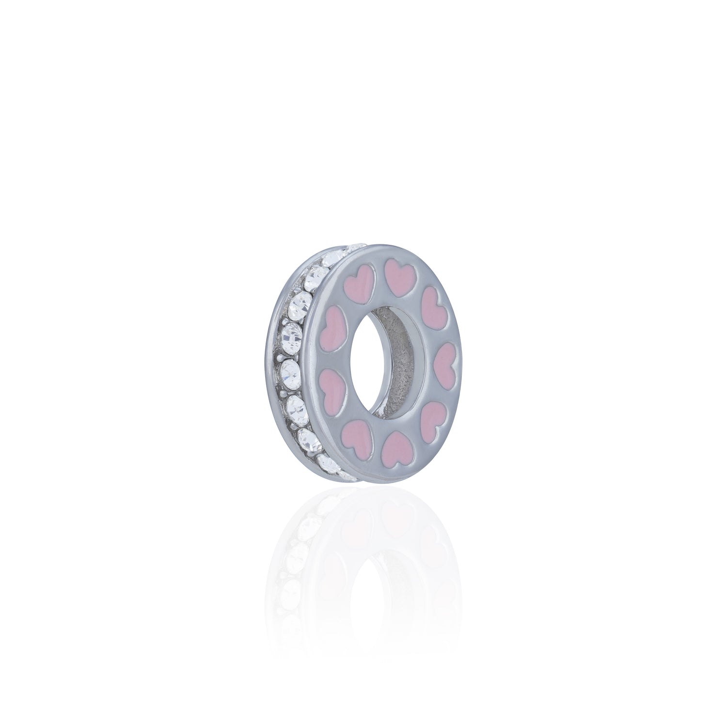 925 Sterling Silver LoveWhirl Crystal Charm Pendant for Women