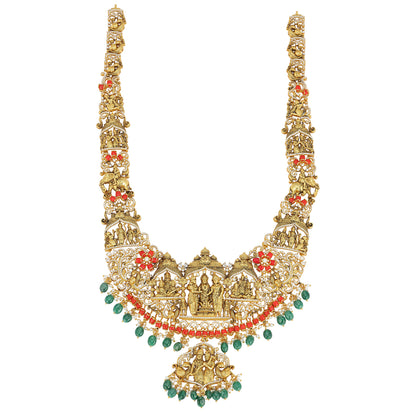 925 Sterling Silver Ramayana Darshan Heritage Haram for Women