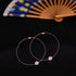 925 Sterling Silver  Rose Gold Fleur de Glow Anklets For Women