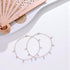 925 Sterling Silver Rose Gold Floating Pearl  Anklets For Women