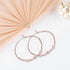 925 Sterling Silver Rose Gold   Layered Lattice Glow Anklets For Women