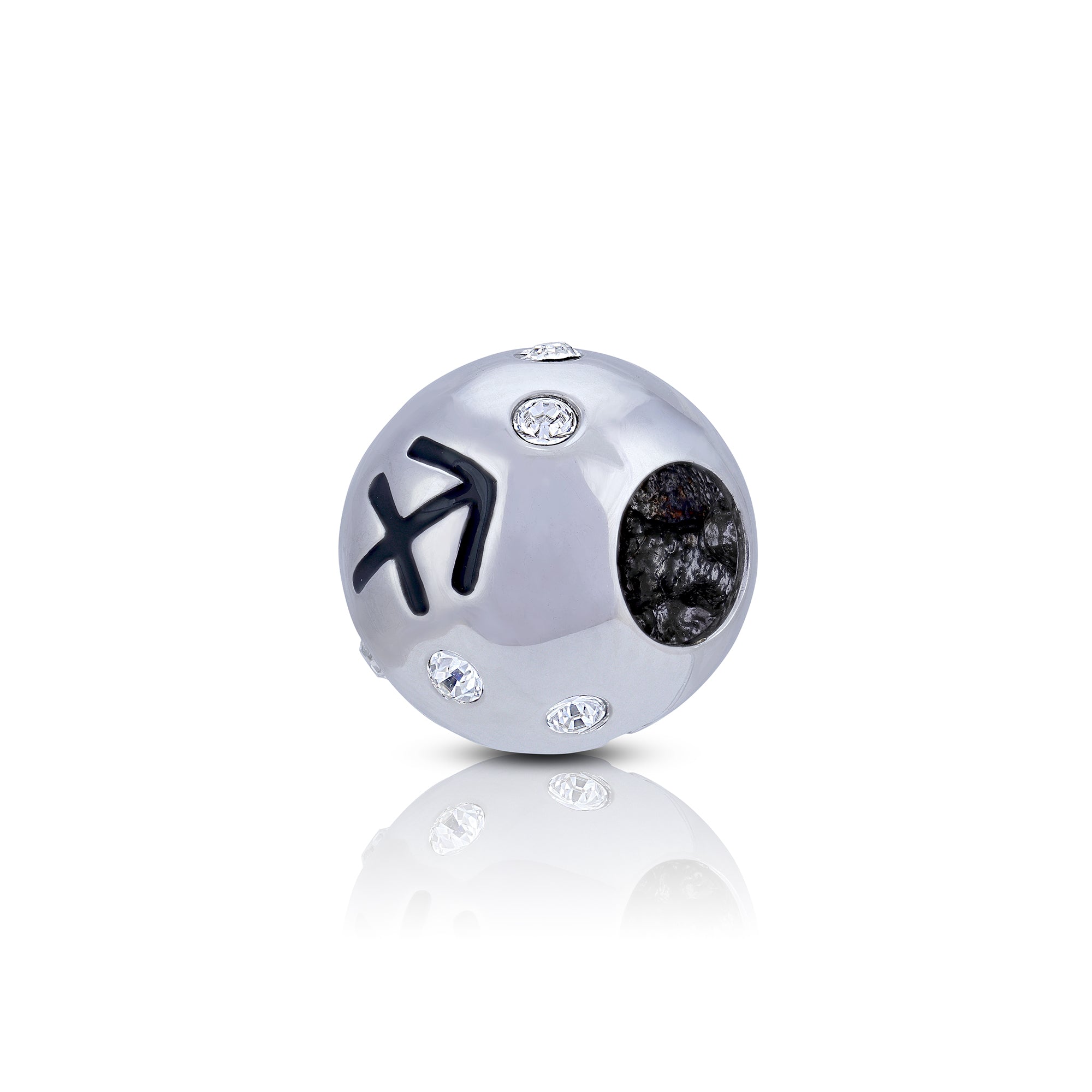 925 Sterling Silver Sagittarius Cosmic Trail Bead Charm Pendant for Women