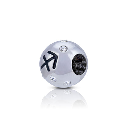 925 Sterling Silver Sagittarius Cosmic Trail Bead Charm Pendant for Women