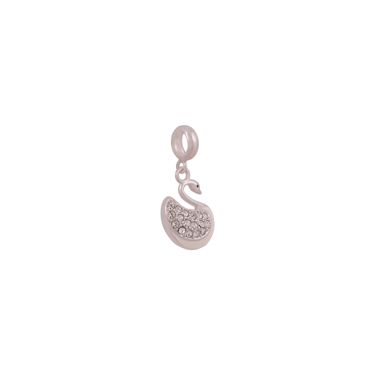 925 Sterling Silver Fancy Swan Pendant