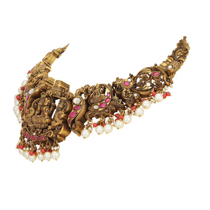 925 Sterling Silver Ancestral Lakshmi Heritage Necklace for Women
