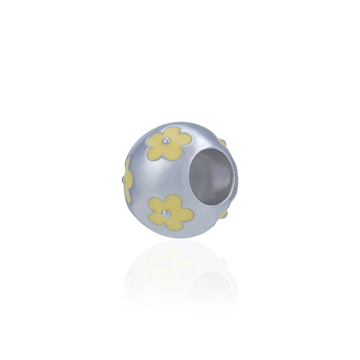 925 Sterling Silver Daisy Daydream Petal Bead Charm Pendant for Women