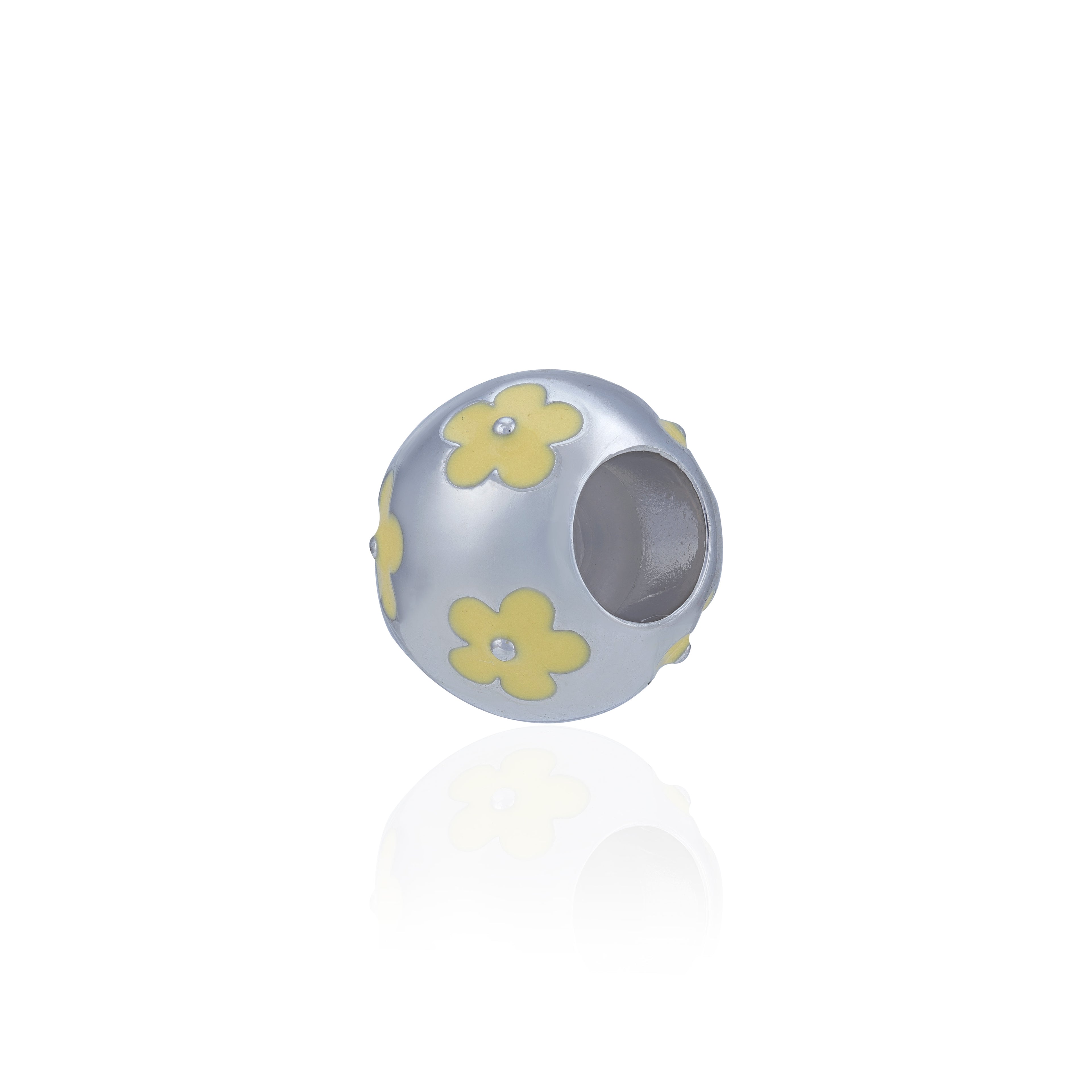 925 Sterling Silver Daisy Daydream Petal Bead Charm Pendant for Women