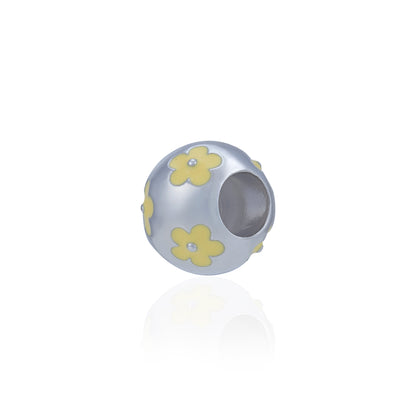 925 Sterling Silver Daisy Daydream Petal Bead Charm Pendant for Women